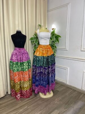 Adire Maxi Skirt