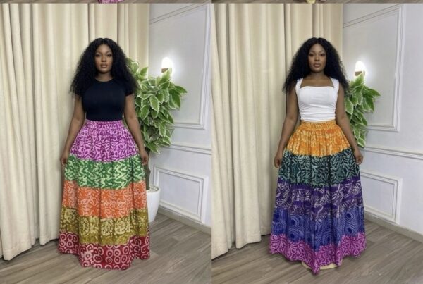 Adire Maxi Skirt